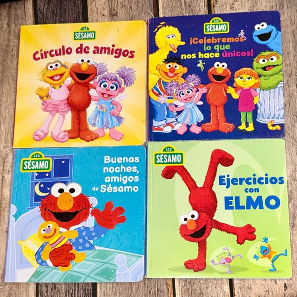 Sesame Street Other - Sesame Street Elmo and Friends Spanish Children’s Book Lot